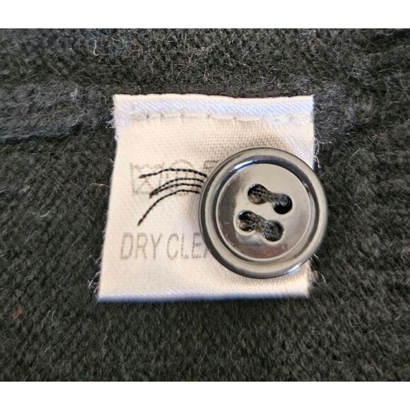 McGeorge of Scotland Vintage Men Cardigan Size L  100% lambs Wool Forrest Green - Picture 6 of 6